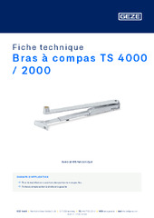 Bras à compas TS 4000 / 2000 Fiche technique FR