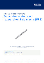 Zabezpieczenie przed rozwarciem i do mycia (FPS) Karta katalogowa PL