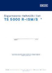 TS 5000 R-ISM/S  * Sigurnosno-tehnički list HR