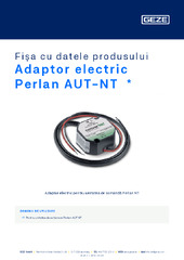Adaptor electric Perlan AUT-NT  * Fișa cu datele produsului RO