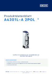 A4301L-A 2POL  * Produktdatenblatt DE