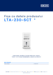 LTA-230-SCT  * Fișa cu datele produsului RO
