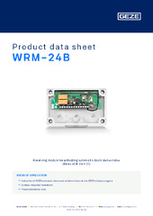 WRM-24B Product data sheet EN