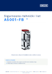 A5001-FB  * Sigurnosno-tehnički list HR