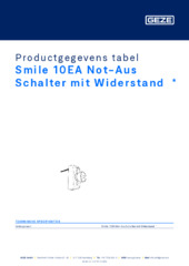 Smile 10EA Not-Aus Schalter mit Widerstand  * Productgegevens tabel NL