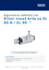 Klizni nosač krila za OL 90 N / OL 95  * Sigurnosno-tehnički list HR