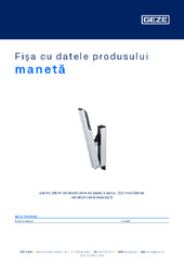 manetă Fișa cu datele produsului RO