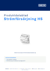 Strömförsörjning HS Produktdatablad SV