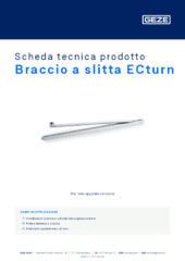 Braccio a slitta ECturn Scheda tecnica prodotto IT