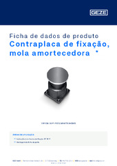 Contraplaca de fixação, mola amortecedora  * Ficha de dados de produto PT