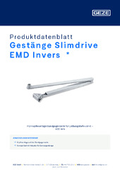 Gestänge Slimdrive EMD Invers  * Produktdatenblatt DE