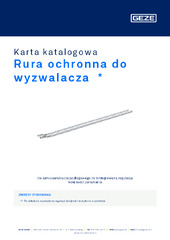 Rura ochronna do wyzwalacza  * Karta katalogowa PL