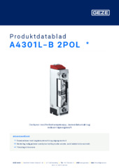 A4301L-B 2POL  * Produktdatablad NB