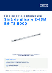Șină de glisare E-ISM BG TS 5000 Fișa cu datele produsului RO
