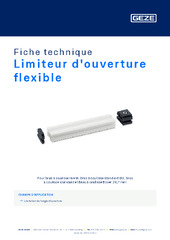 Limiteur d'ouverture flexible Fiche technique FR