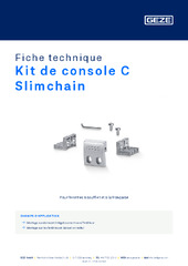 Kit de console C Slimchain Fiche technique FR