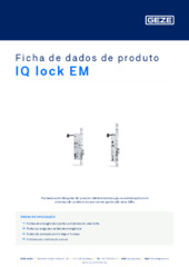 IQ lock EM Ficha de dados de produto PT