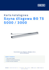 Szyna ślizgowa BG TS 5000 / 3000 Karta katalogowa PL