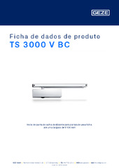 TS 3000 V BC Ficha de dados de produto PT