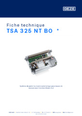 TSA 325 NT BO  * Fiche technique FR