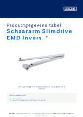 Schaararm Slimdrive EMD Invers  * Productgegevens tabel NL