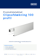 Clipsafdækning 100 profil Produktdatablad DA