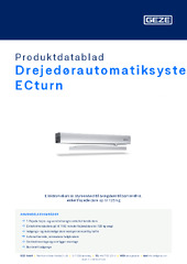 Drejedørautomatiksystem ECturn Produktdatablad DA