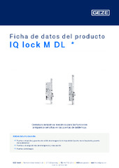 IQ lock M DL  * Ficha de datos del producto ES
