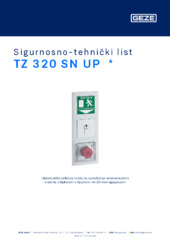 TZ 320 SN UP  * Sigurnosno-tehnički list HR