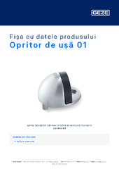 Opritor de ușă 01 Fișa cu datele produsului RO