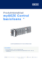 myGEZE Control basislisens  * Produktdatablad NB