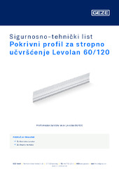 Pokrivni profil za stropno učvršćenje Levolan 60/120 Sigurnosno-tehnički list HR