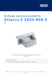 Attacco E 3000 NSK S  * Scheda tecnica prodotto IT