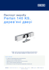 Perlan 140 KS, дерев’яні двері Паспорт виробу UK