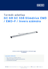GC GR GC 338 Slimdrive EMD / EMD-F / Invers számára Termék adatlap HU