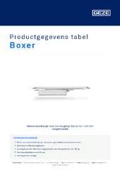 Boxer Productgegevens tabel NL