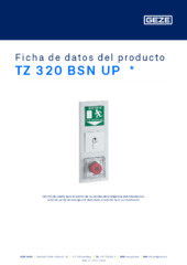 TZ 320 BSN UP  * Ficha de datos del producto ES