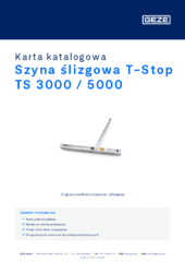 Szyna ślizgowa T-Stop TS 3000 / 5000 Karta katalogowa PL
