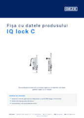 IQ lock C Fișa cu datele produsului RO