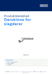 Dørskinne for slagdører Produktdatablad NB