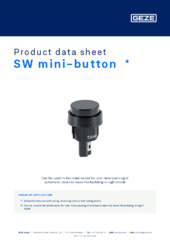 SW mini-button  * Product data sheet EN