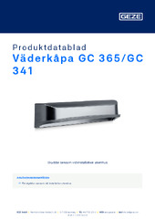Väderkåpa GC 365/GC 341 Produktdatablad SV