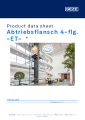 Abtriebsflansch 4-flg. -ET-  * Product data sheet EN