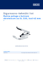 Ručna poluga s kutnom skretnicom za OL 320, hod 42 mm  * Sigurnosno-tehnički list HR