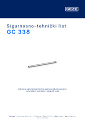 GC 338 Sigurnosno-tehnički list HR