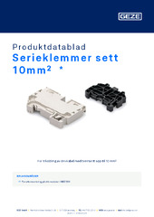 Serieklemmer sett 10mm² Produktdatablad NB