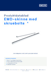 EMD-skinne med skruebolte  * Produktdatablad DA