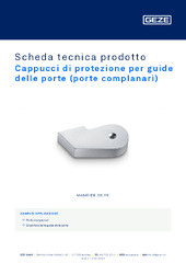 Cappucci di protezione per guide delle porte (porte complanari) Scheda tecnica prodotto IT