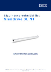 Slimdrive SL NT Sigurnosno-tehnički list HR