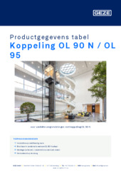 Koppeling OL 90 N / OL 95 Productgegevens tabel NL